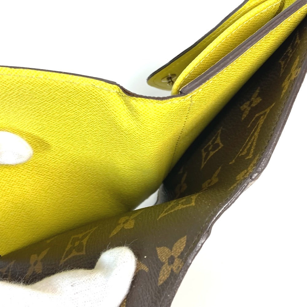 LOUIS VUITTON M40627 Monogram Portefeuille Marie Lou Compact Wallet Wallet Trifold Wallet Monogram Canvas Unisex Yellow