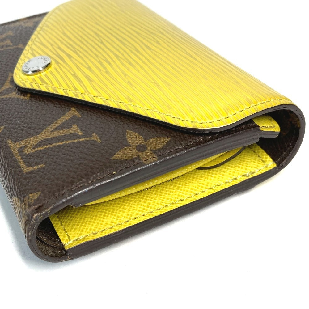 LOUIS VUITTON M40627 Monogram Portefeuille Marie Lou Compact Wallet Wallet Trifold Wallet Monogram Canvas Unisex Yellow