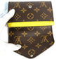 LOUIS VUITTON M40627 Monogram Portefeuille Marie Lou Compact Wallet Wallet Trifold Wallet Monogram Canvas Unisex Yellow