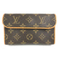 Louis Vuitton M51855 Monogram Pochette Florentine Bag Belt Bag Body Bag Pauch Pouch Monogram Canvas Wanita Coklat