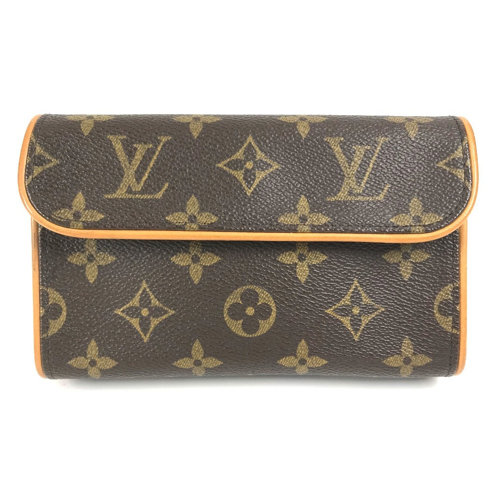 Louis Vuitton M51855 Monogram Pochette Florentine Bag Belt Bag Body Bag Pauch Pouch Monogram Canvas Wanita Coklat