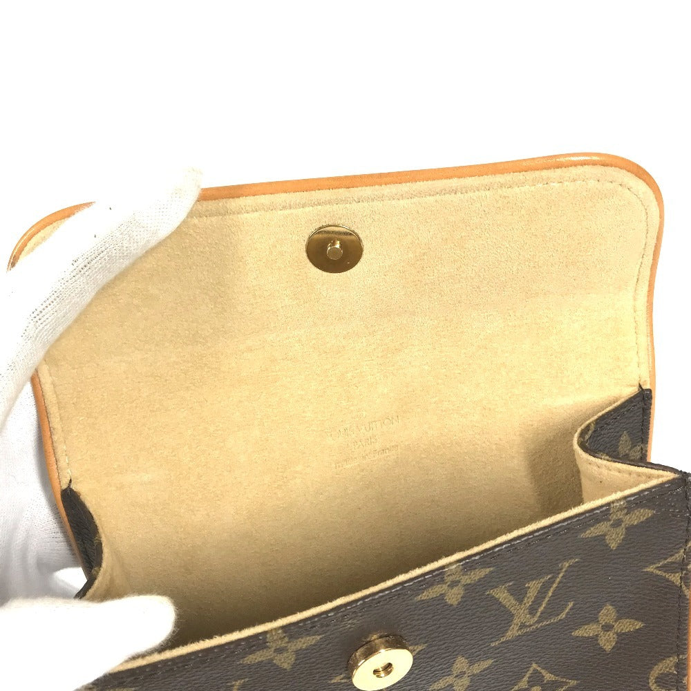 Louis Vuitton M51855 Monogram Pochette Florentine Bag Belt Bag Body Bag Pauch Pouch Monogram Canvas Wanita Coklat