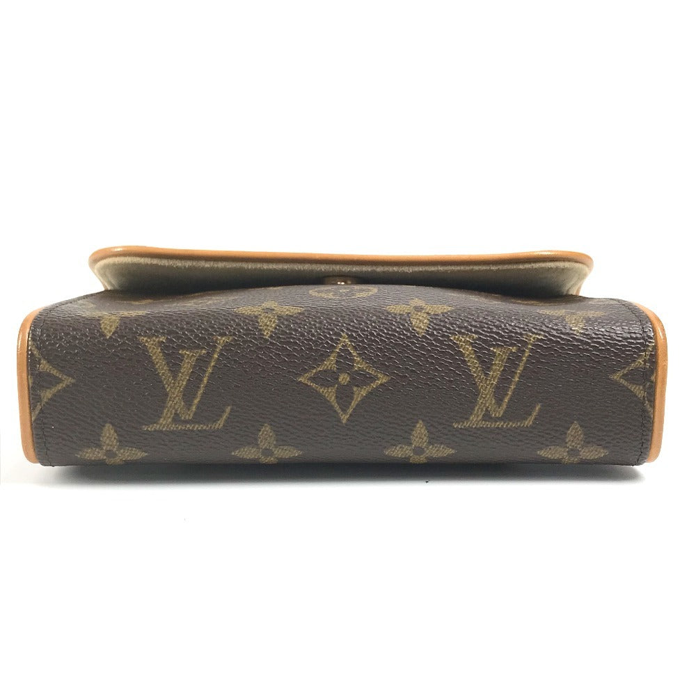 Louis Vuitton M51855 Monogram Pochette Florentine Bag Belt Bag Body Bag Pauch Pouch Monogram Canvas Wanita Coklat