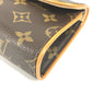 Louis Vuitton M51855 Monogram Pochette Florentine Bag Belt Bag Body Bag Pauch Pouch Monogram Canvas Wanita Coklat