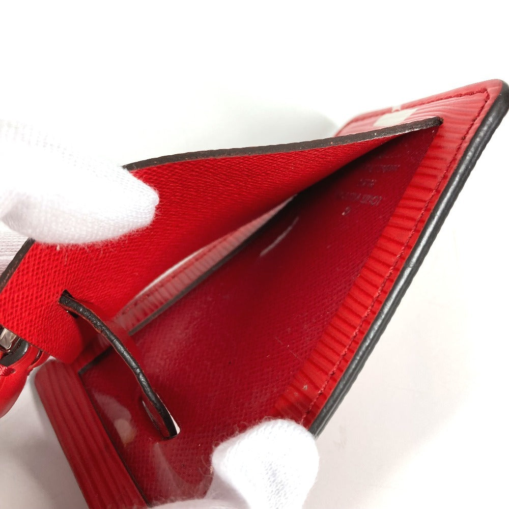 LOUIS VUITTON M67726 Epi Supreme Collaboration Charm Bag Charm Keychain Name Tag Epi Leather Unisex Red