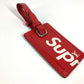 LOUIS VUITTON M67726 Epi Supreme Collaboration Charm Bag Charm Keychain Name Tag Epi Leather Unisex Red