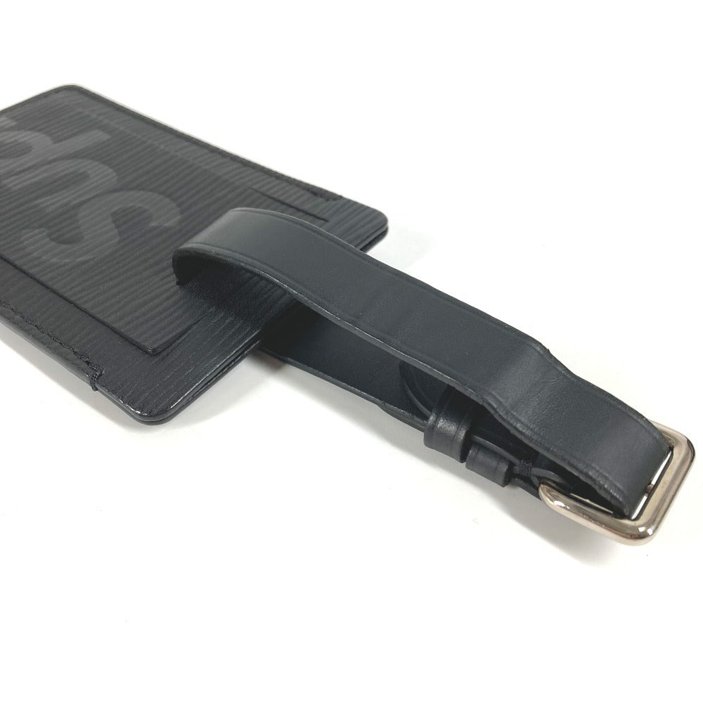 LOUIS VUITTON M67726 Epi Supreme Collaboration Charm Bag Charm Keychain Name Tag Epi Leather Unisex Noir Black