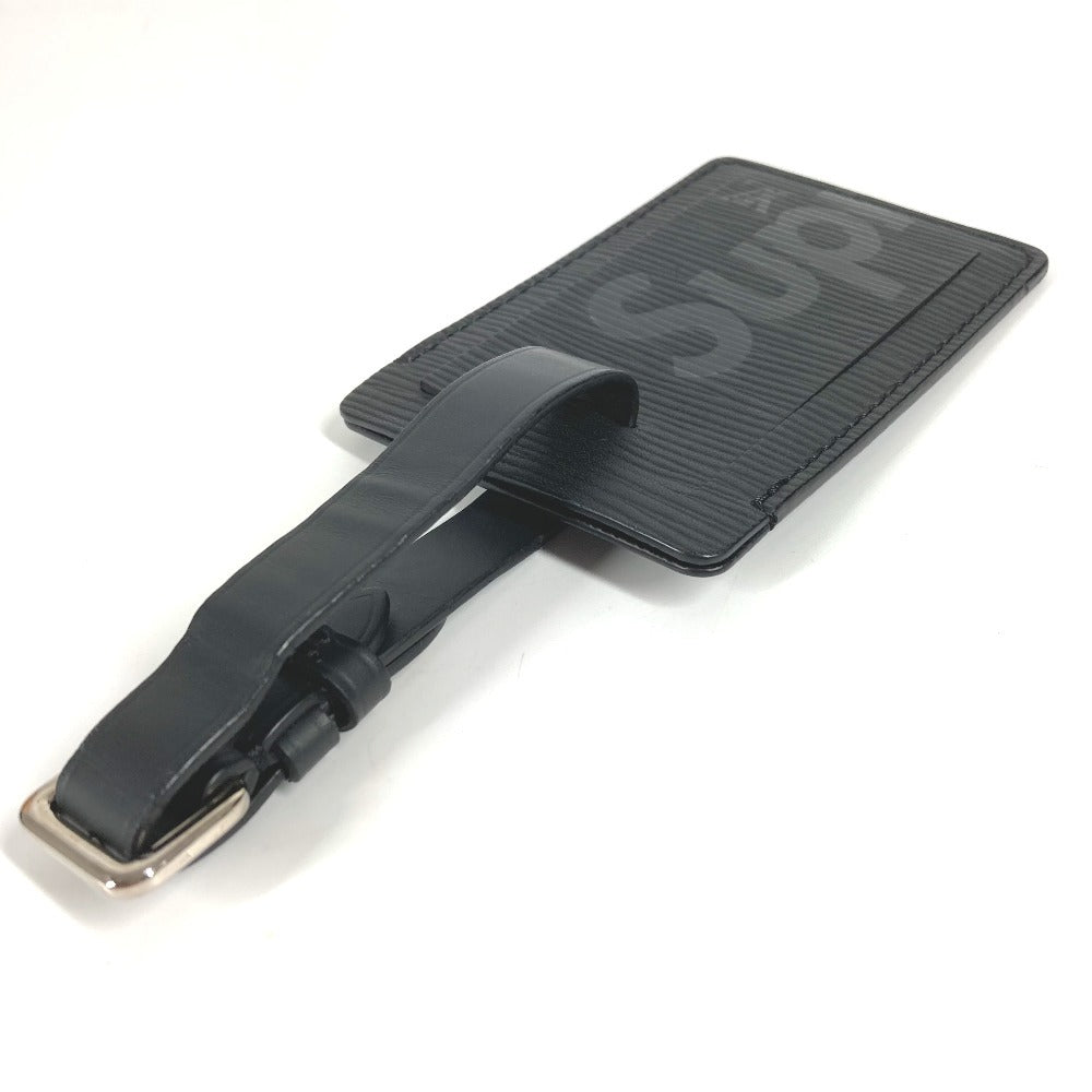 LOUIS VUITTON M67726 Epi Supreme Collaboration Charm Bag Charm Keychain Name Tag Epi Leather Unisex Noir Black