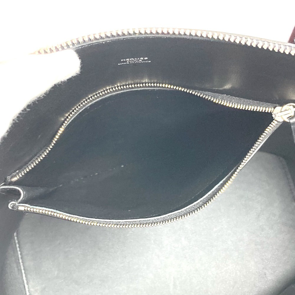 HERMES トランザット セーラー ハンドバッグ カバン トートバッグ ハンドバッグ エバーカラー ユニセックス ブラック