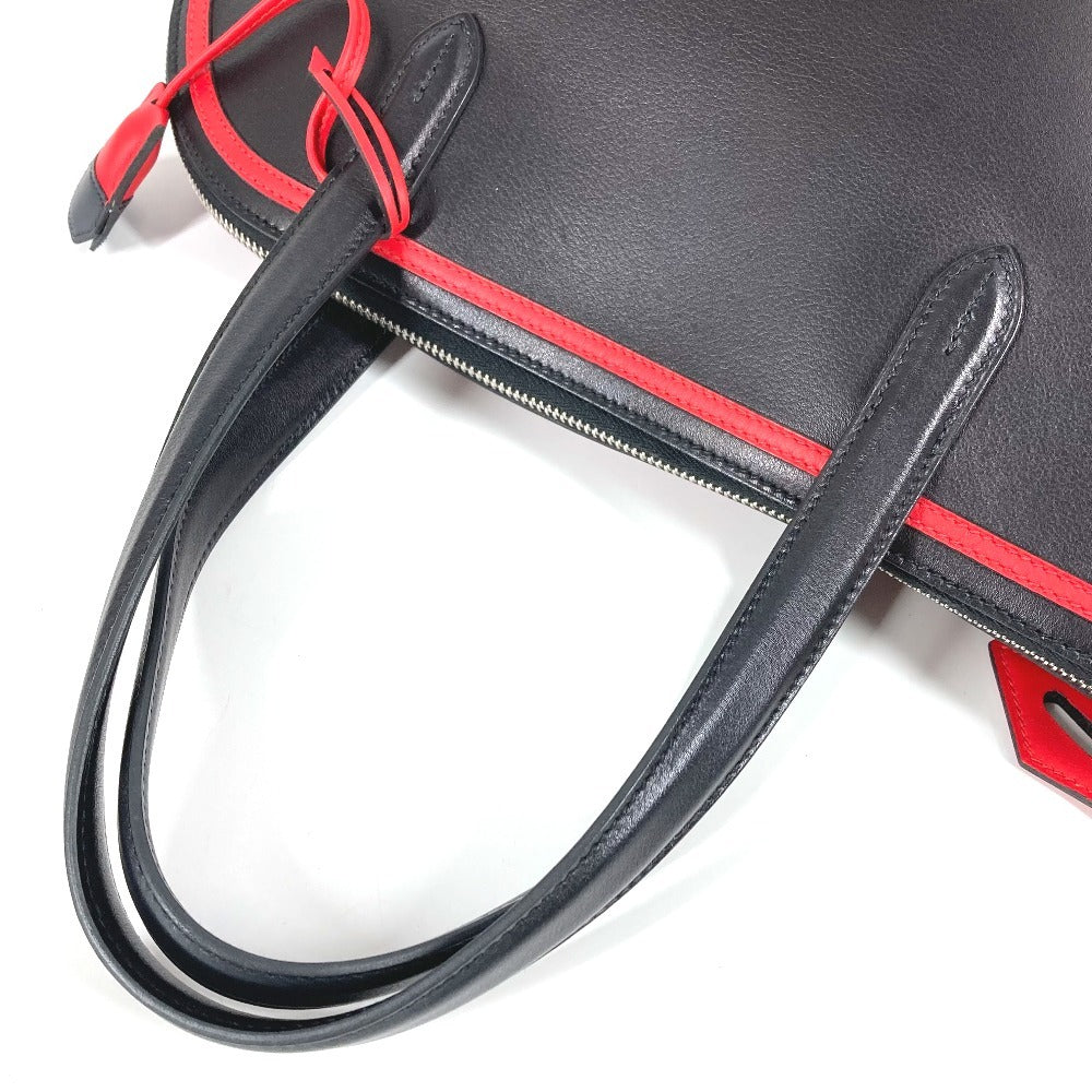 HERMES トランザット セーラー ハンドバッグ カバン トートバッグ ハンドバッグ エバーカラー ユニセックス ブラック