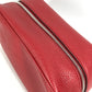 FENDI 7AS378 Logo clutch bag second bag leather unisex red with handle