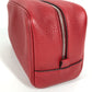 FENDI 7AS378 Logo clutch bag second bag leather unisex red with handle
