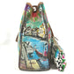PRADA BR2515 Venetian print all over pattern triangle logo triangle logo plate bag shoulder bag shoulder tote bag vinyl/leather ladies multicolor