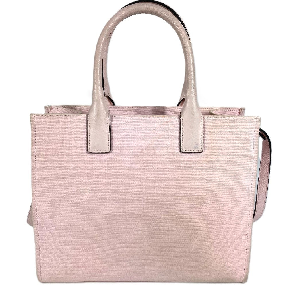 Versace Medusa Logo La Medusa Bag Bag 2Way Bag Toile Tote Bag Crossbody Bahu Kulit/Kanvas Wanita Pink