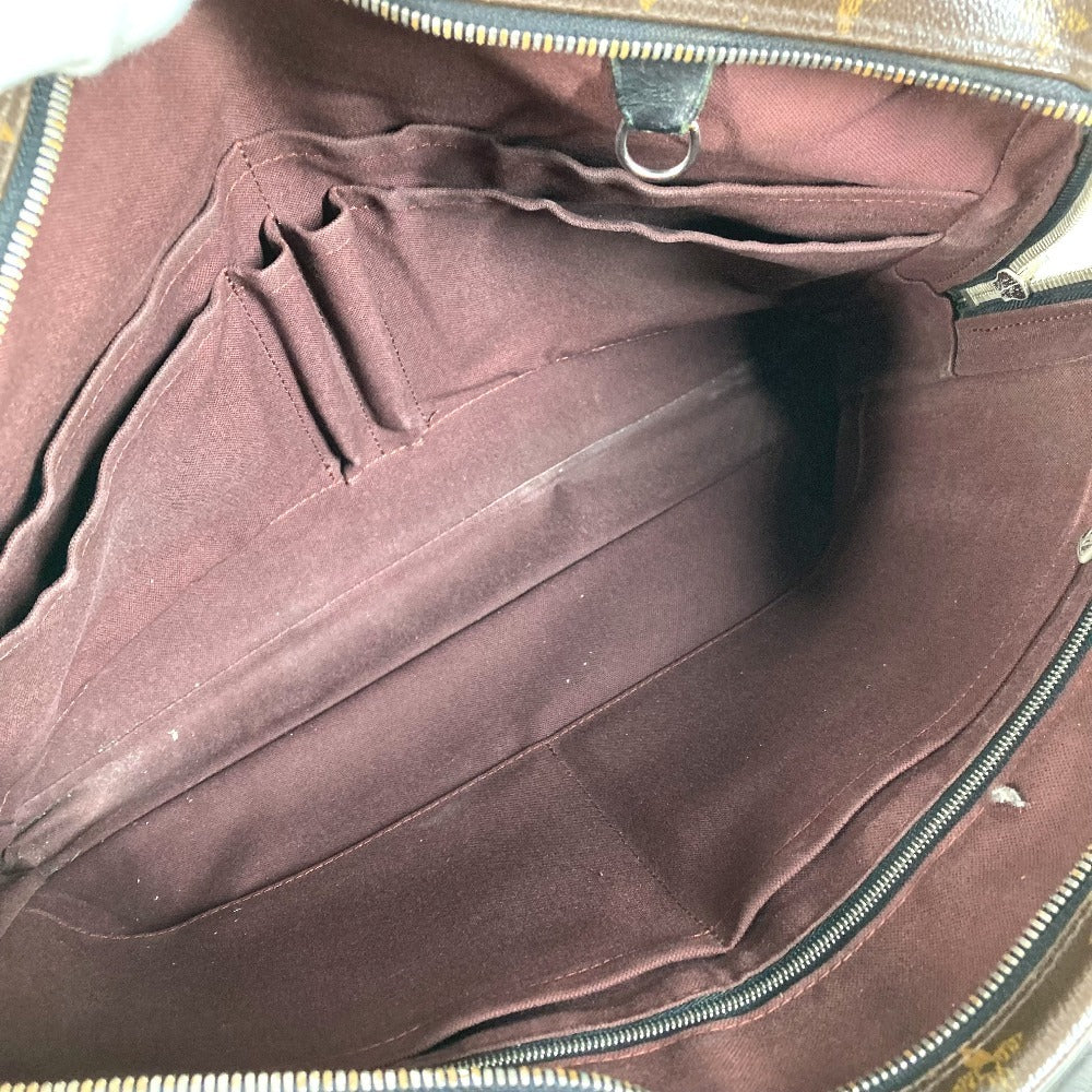 LOUIS VUITTON M40225 モノグラムマカサー ポルトドキュマン・ヴォワヤージュ PDV カバン トートバッグ ビジネスバッグ モノグラムマカサーキャンバス ユニセックス ブラウン