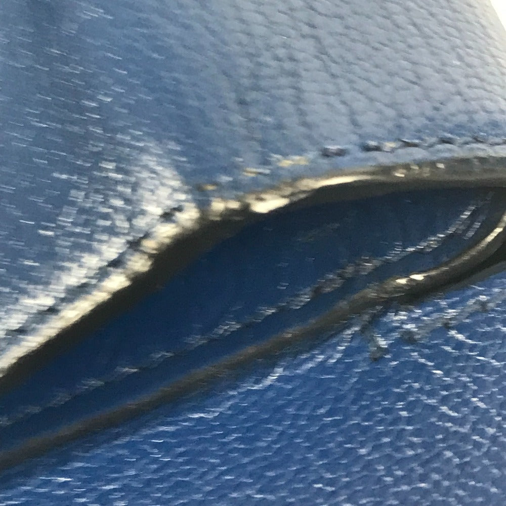 HERMES Hロゴ オクタゴン フラップ カバン 斜め掛け ポシェット ショルダーバッグ エプソン ユニセックス ブルー