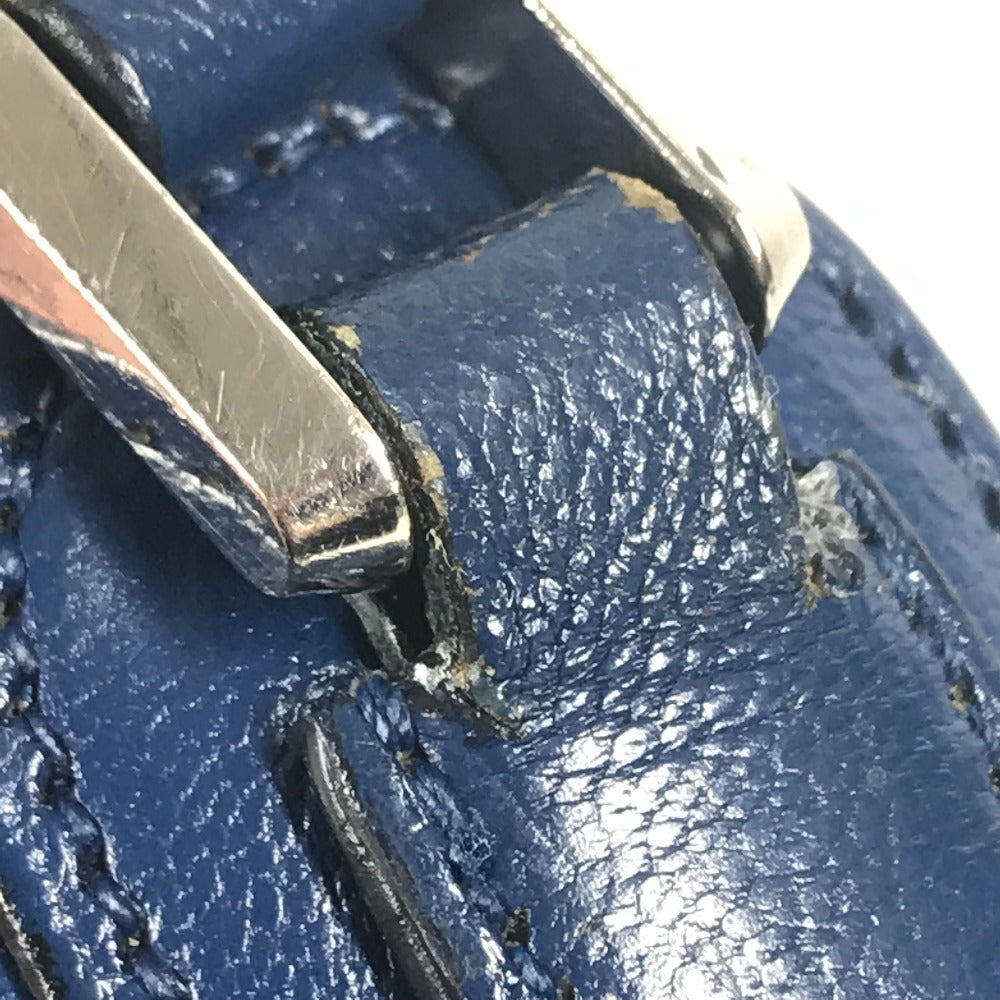 HERMES Hロゴ オクタゴン フラップ カバン 斜め掛け ポシェット ショルダーバッグ エプソン ユニセックス ブルー