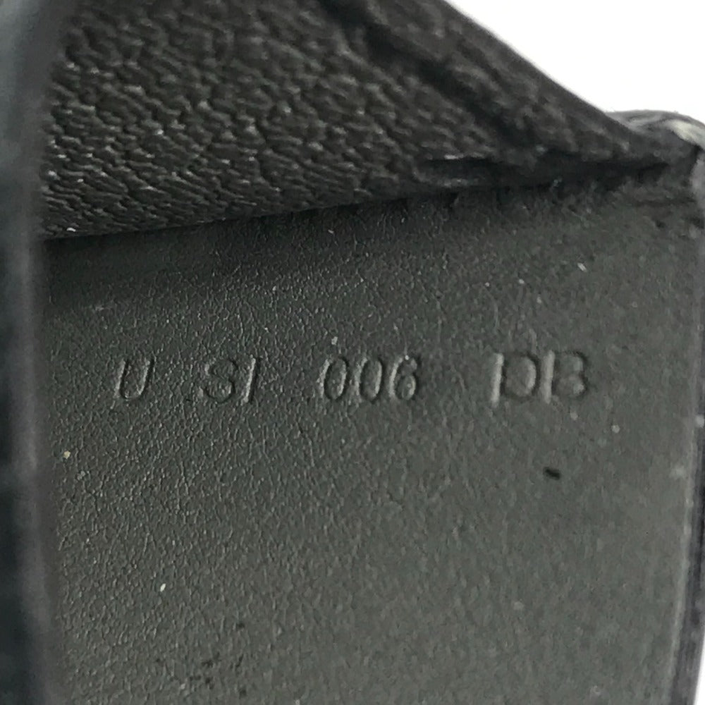 HERMES Dリング付き バイカラー カラーマティッククラシック Colormatic Classique 名刺入れ パスケース カードケース レザー ユニセックス グレー