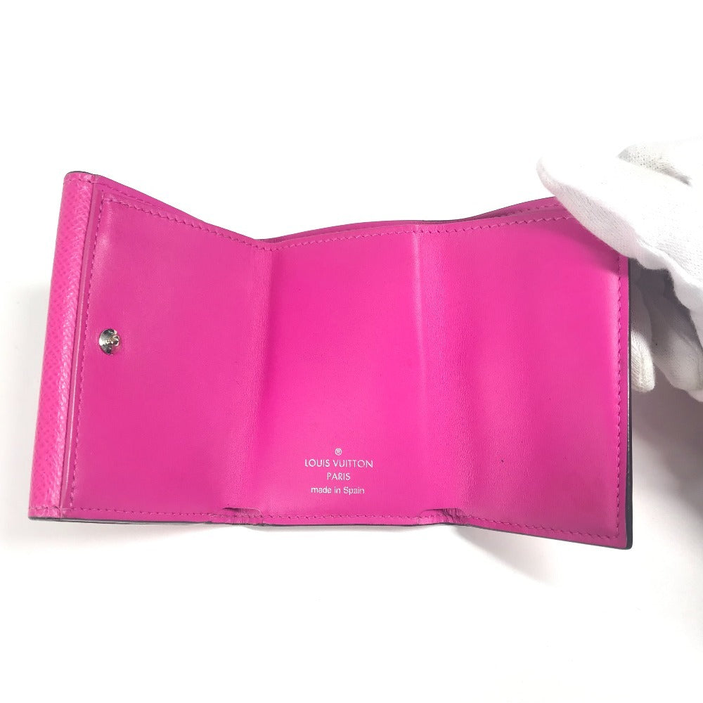 LOUIS VUITTON M30773 タイガラマ ディスカバリー コンパクトウォレット コンパクトウォレット 3つ折り財布 タイガレザー ユニセックス ピンク