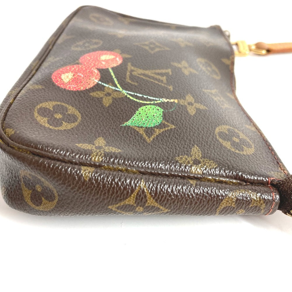 LOUIS VUITTON M95008 モノグラムチェリー 村上隆 サクランボ ポシェットアクセソワール 斜め掛け カバン ポシェット ショルダーバッグ モノグラムキャンバス レディース レッド