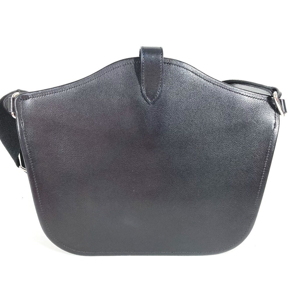 HERMES メッセンジャー アトラージュ カバン 斜め掛け ショルダーバッグ レディース ブラック