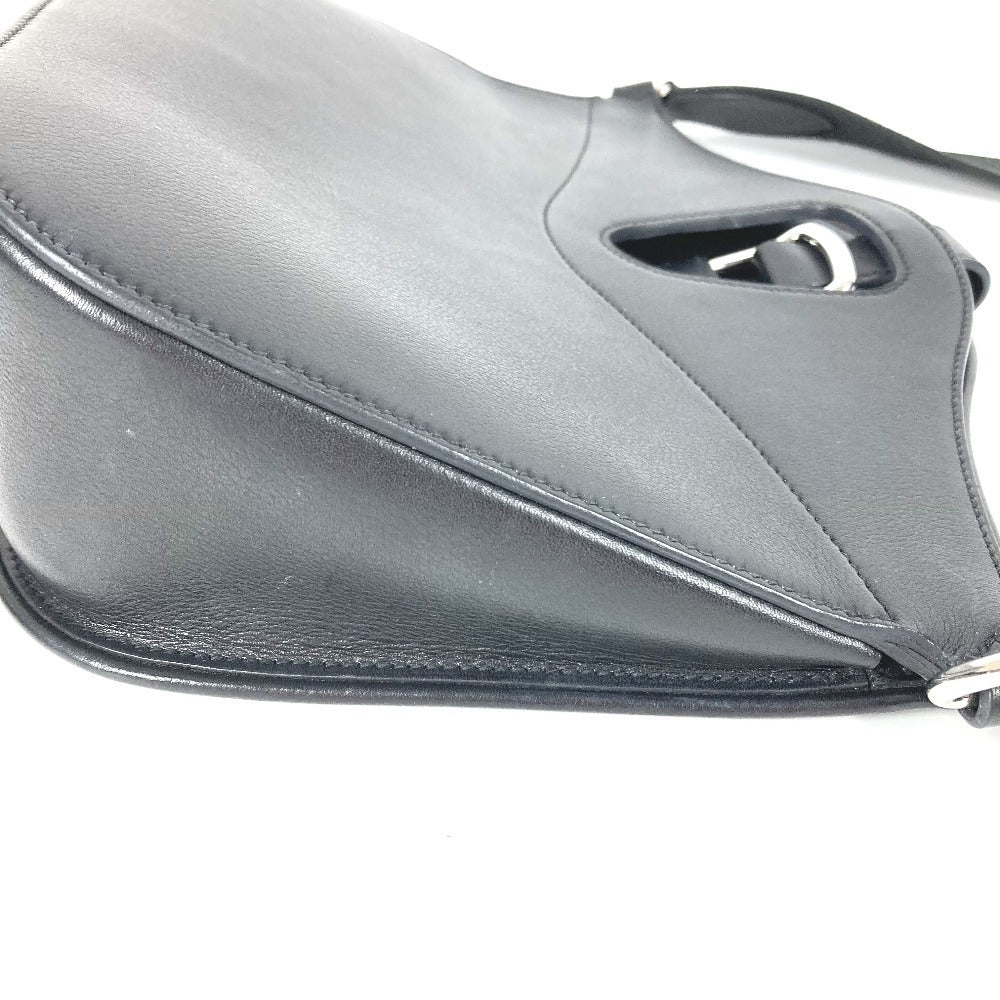 HERMES メッセンジャー アトラージュ カバン 斜め掛け ショルダーバッグ レディース ブラック