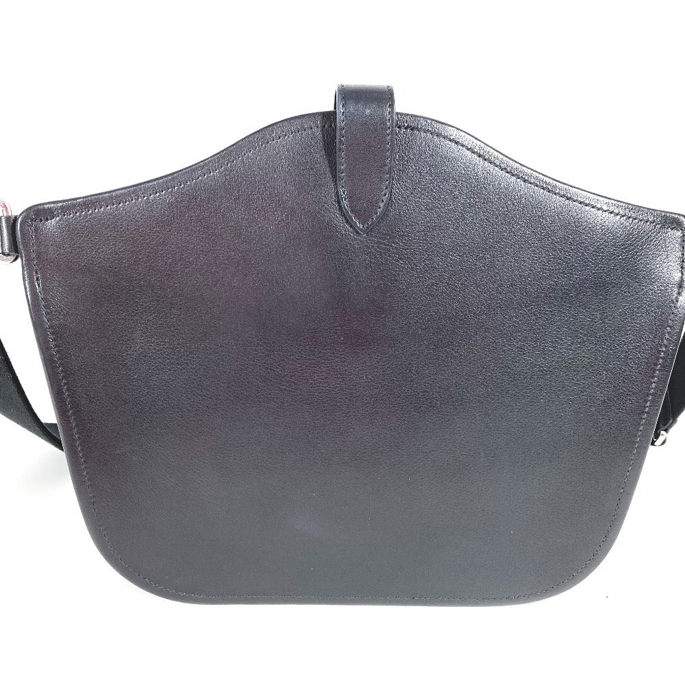 HERMES メッセンジャー アトラージュ カバン 斜め掛け ショルダーバッグ レディース ブラック