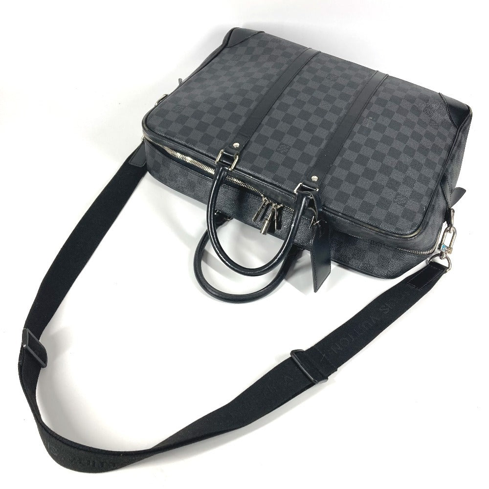 LOUIS VUITTON N41123 ダミエグラフィット ポルトドキュマン ヴォワヤージュGM カバン ハンドバッグ ショルダーバッグ トートバッグ 2WAYバッグ ビジネスバッグ ダミエグラフィットキャンバス ユニセックス ブラック