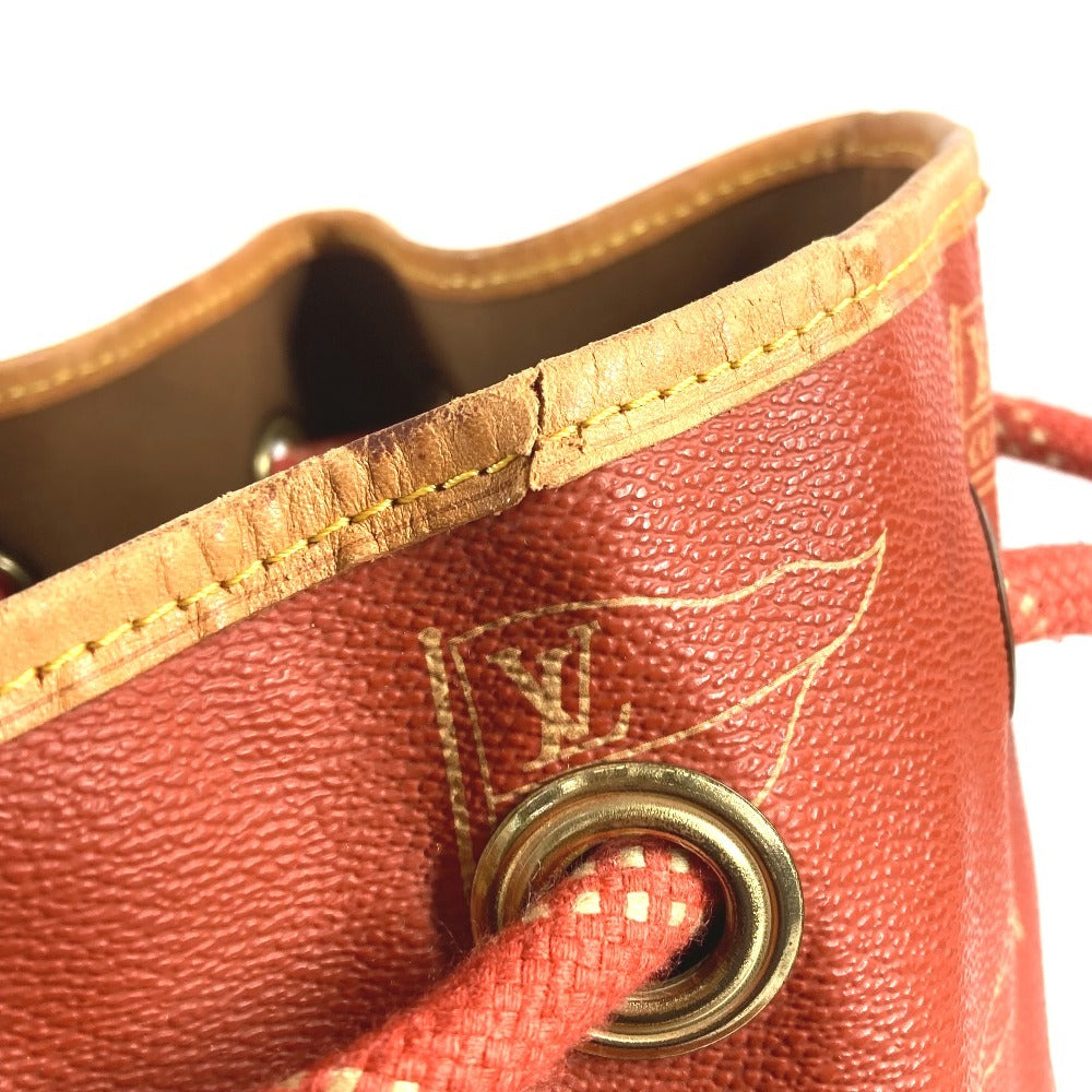 LOUIS VUITTON M80026 ルイヴィトンカップ 95 LVCUP サントロペ カバン 肩掛け 巾着バッグ ショルダーバッグ レザー/キャンバス ユニセックス アボガニー オレンジ