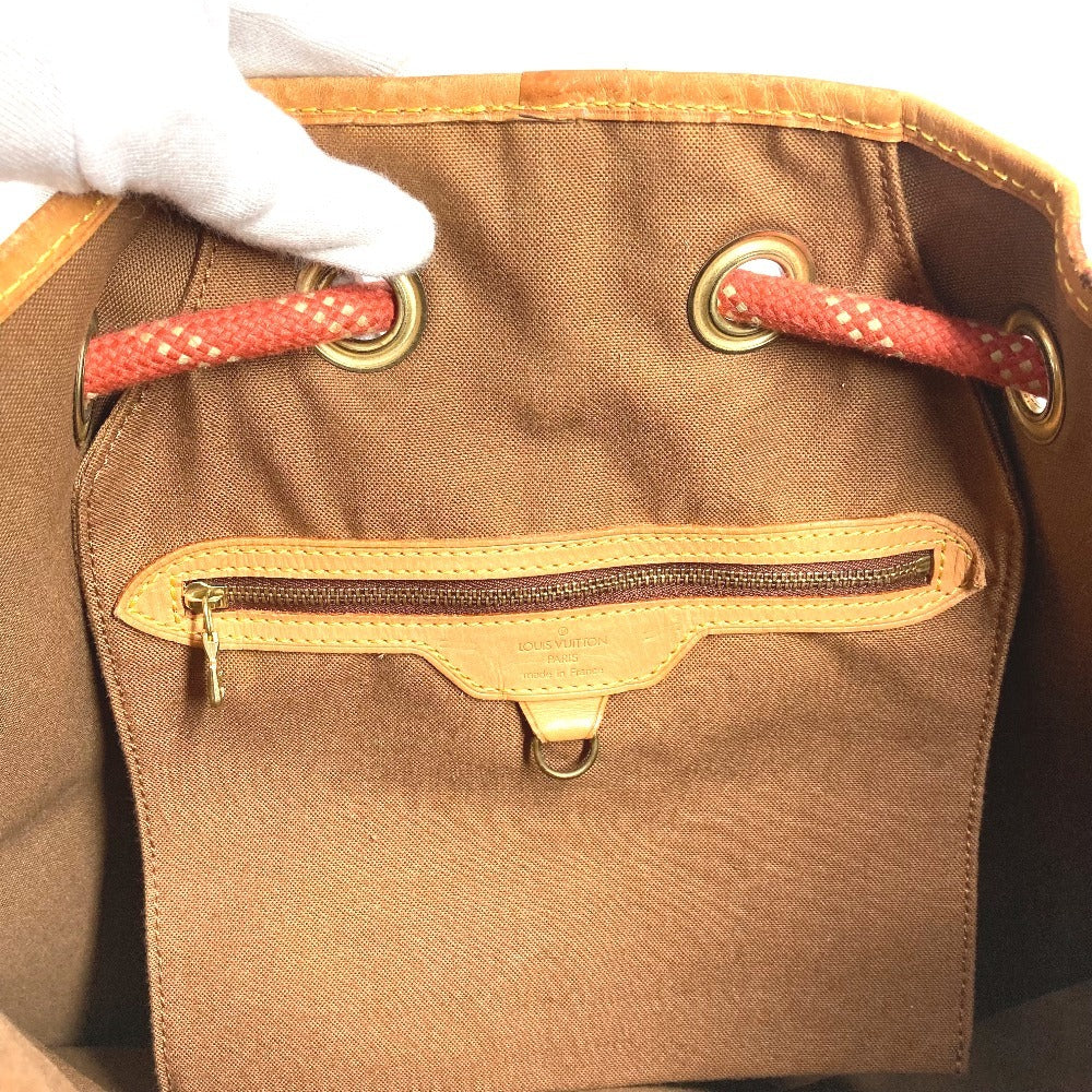 LOUIS VUITTON M80026 ルイヴィトンカップ 95 LVCUP サントロペ カバン 肩掛け 巾着バッグ ショルダーバッグ レザー/キャンバス ユニセックス アボガニー オレンジ