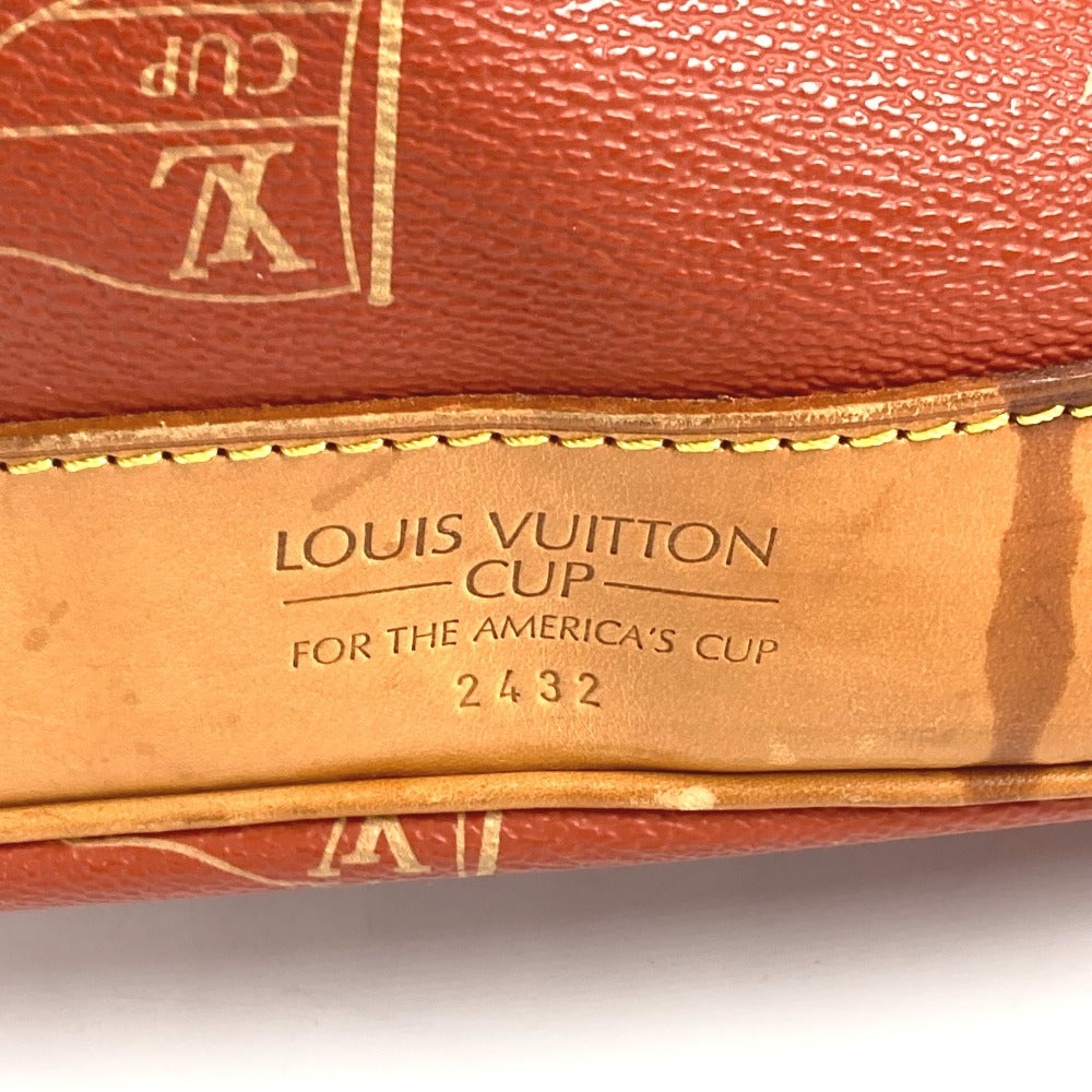 LOUIS VUITTON M80026 ルイヴィトンカップ 95 LVCUP サントロペ カバン 肩掛け 巾着バッグ ショルダーバッグ レザー/キャンバス ユニセックス アボガニー オレンジ