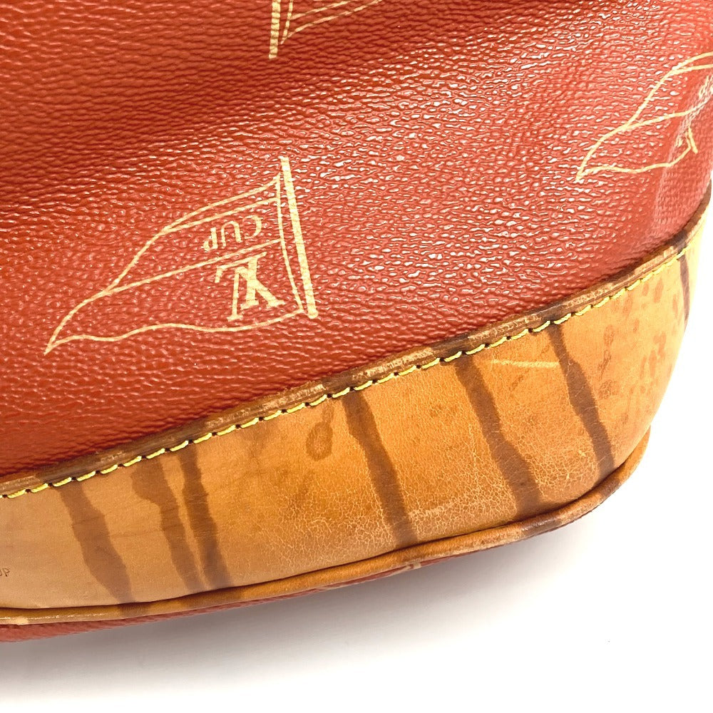 LOUIS VUITTON M80026 ルイヴィトンカップ 95 LVCUP サントロペ カバン 肩掛け 巾着バッグ ショルダーバッグ レザー/キャンバス ユニセックス アボガニー オレンジ