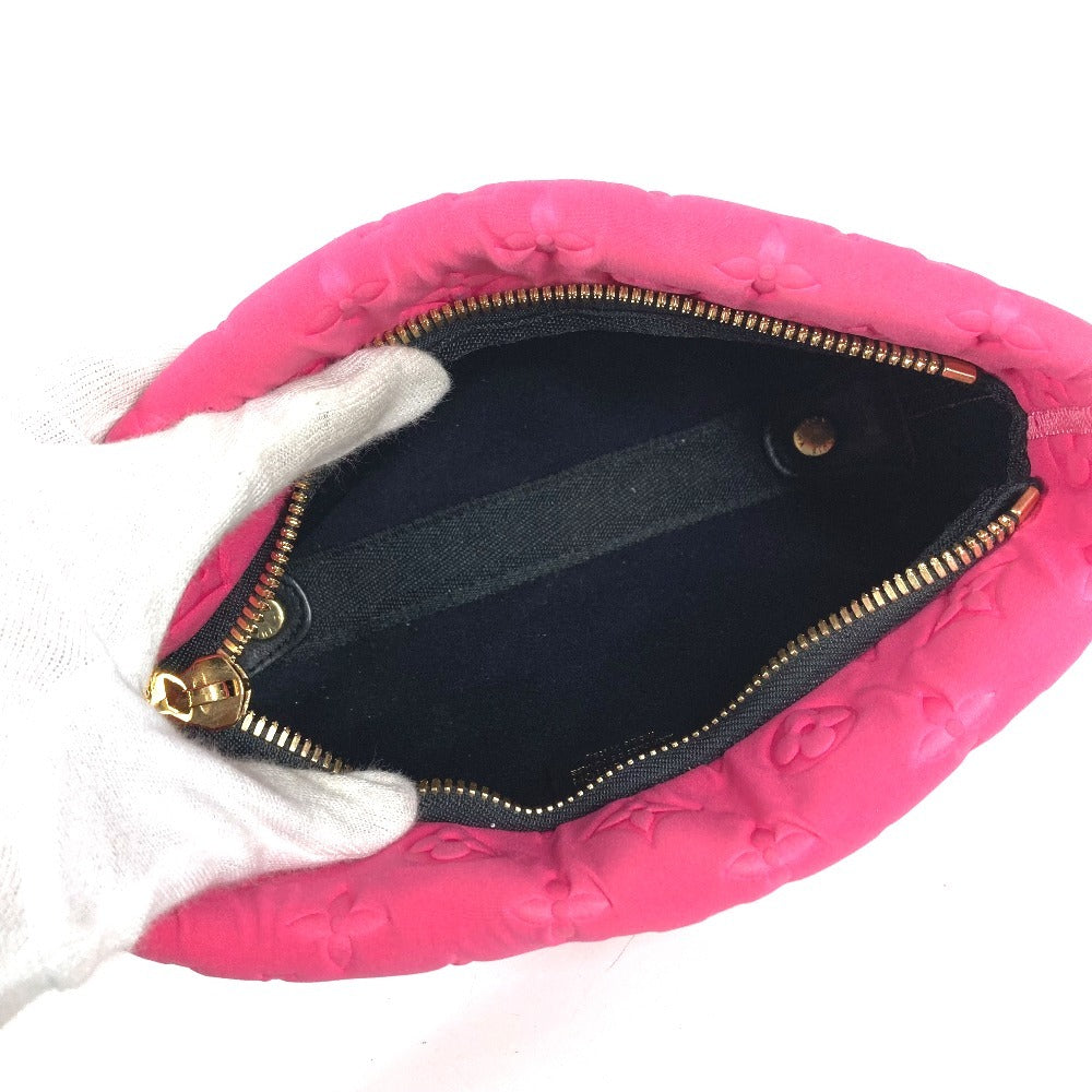 LOUIS VUITTON M92804 クルーズライン モノグラム ポシェットスキューバ カバン ポーチ ストラップ付き セカンドバッグ クラッチバッグ マイクロファイバー レディース ピンク