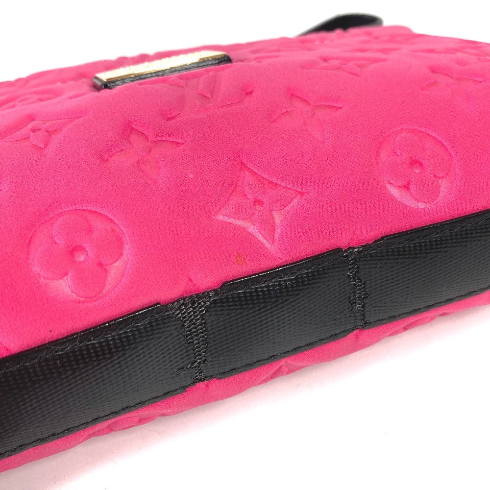LOUIS VUITTON M92804 クルーズライン モノグラム ポシェットスキューバ カバン ポーチ ストラップ付き セカンドバッグ クラッチバッグ マイクロファイバー レディース ピンク