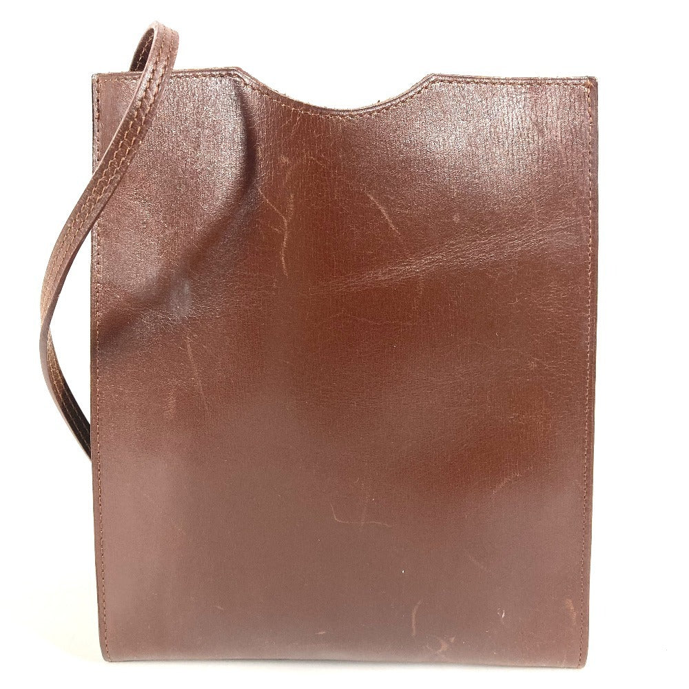 HERMES オニメトゥ カバン 斜め掛け ポシェット ショルダーバッグ ボックスカーフ ユニセックス ハバナ ブラウン