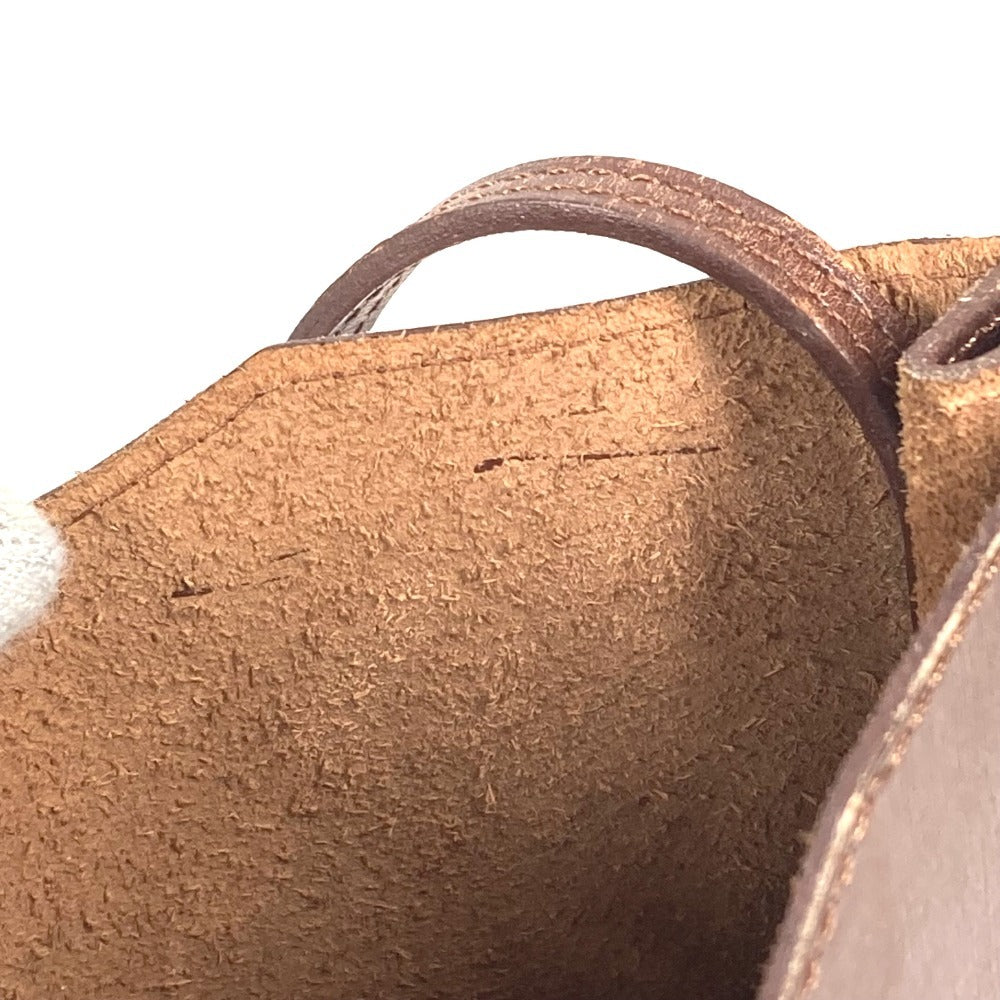 HERMES オニメトゥ カバン 斜め掛け ポシェット ショルダーバッグ ボックスカーフ ユニセックス ハバナ ブラウン