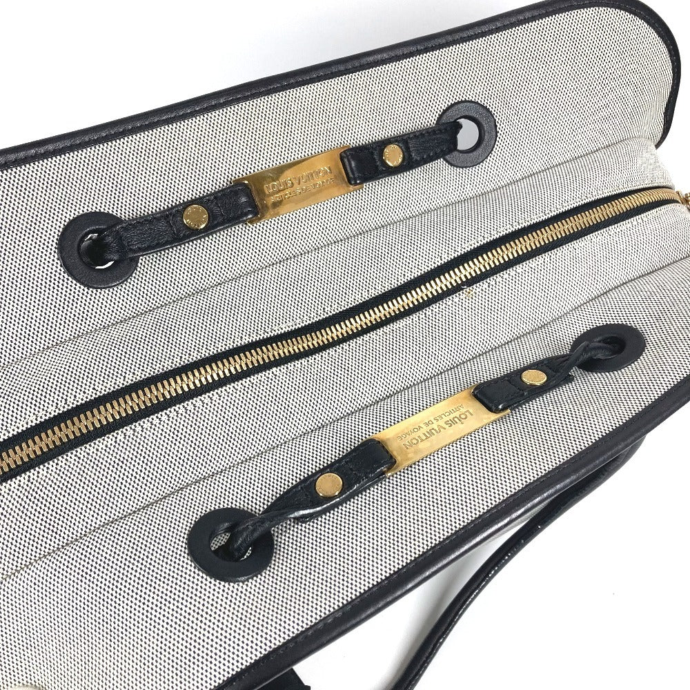 LOUIS VUITTON M92806 09SS クルーズライン トラベラー アーティクル・ダ・ヴォワヤージュ カバン 肩掛け トートバッグ ボストンバッグ ショルダーバッグ レザー/キャンバス ユニセックス ブラック