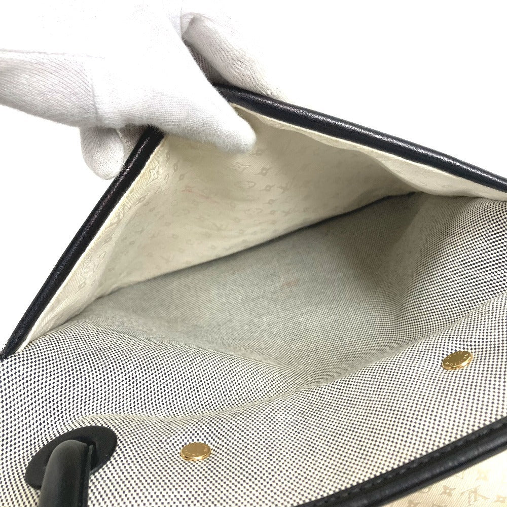 LOUIS VUITTON M92806 09SS クルーズライン トラベラー アーティクル・ダ・ヴォワヤージュ カバン 肩掛け トートバッグ ボストンバッグ ショルダーバッグ レザー/キャンバス ユニセックス ブラック