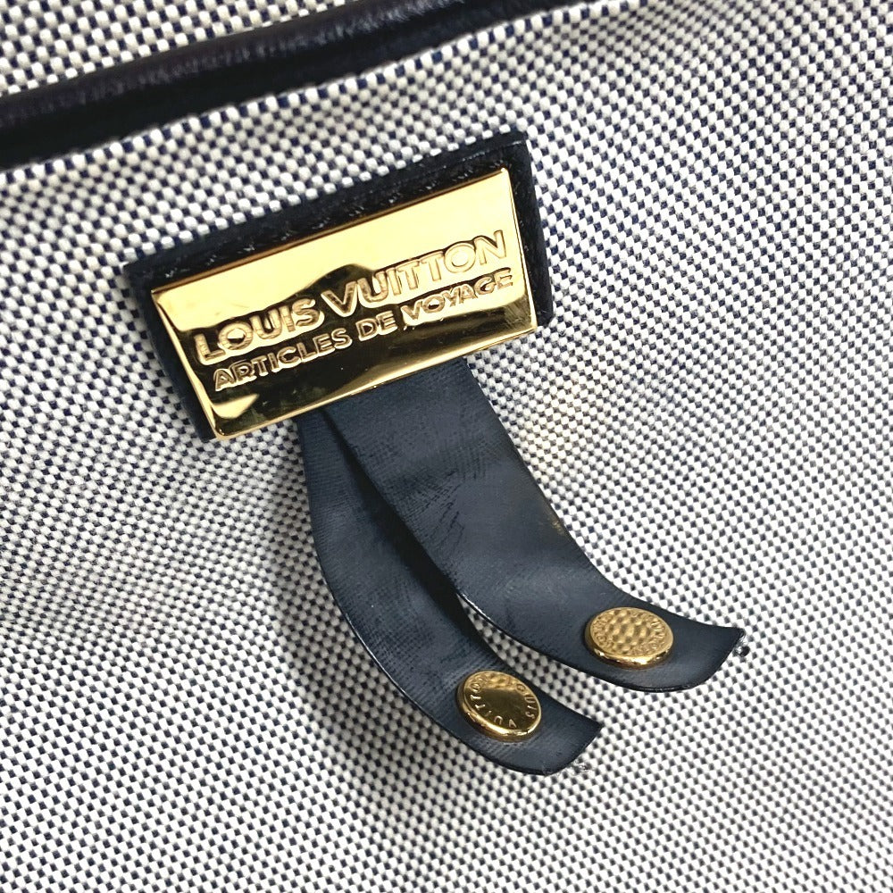 LOUIS VUITTON M92806 09SS クルーズライン トラベラー アーティクル・ダ・ヴォワヤージュ カバン 肩掛け トートバッグ ボストンバッグ ショルダーバッグ レザー/キャンバス ユニセックス ブラック