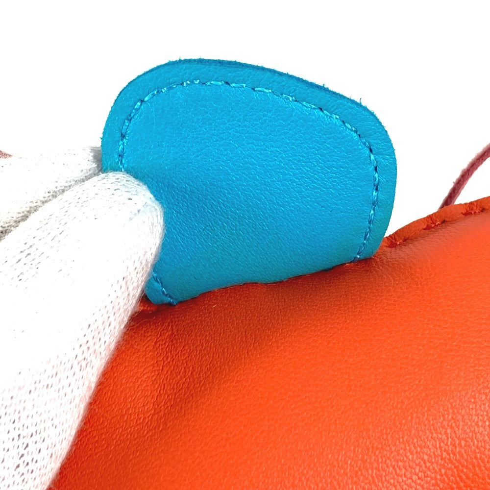 HERMES 馬 シュバル ロデオMM ロデオ MM バッグチャーム キーホルダー チャーム アニョーミロ レディース レッド系