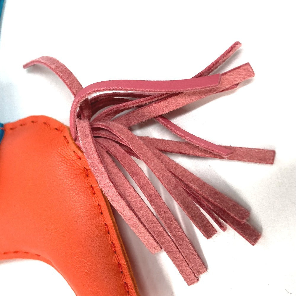 HERMES 馬 シュバル ロデオMM ロデオ MM バッグチャーム キーホルダー チャーム アニョーミロ レディース レッド系