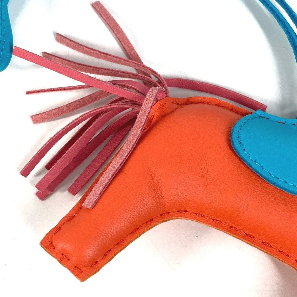 HERMES 馬 シュバル ロデオMM ロデオ MM バッグチャーム キーホルダー チャーム アニョーミロ レディース レッド系