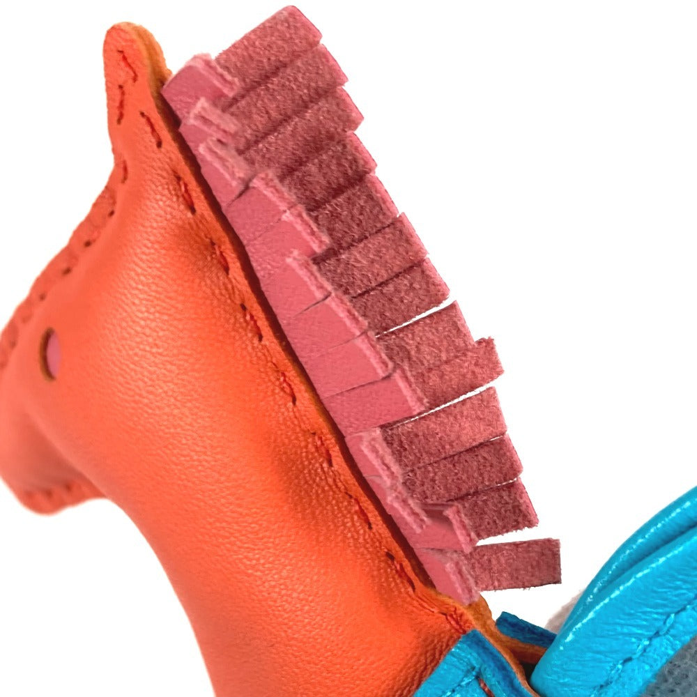 HERMES 馬 シュバル ロデオMM ロデオ MM バッグチャーム キーホルダー チャーム アニョーミロ レディース レッド系