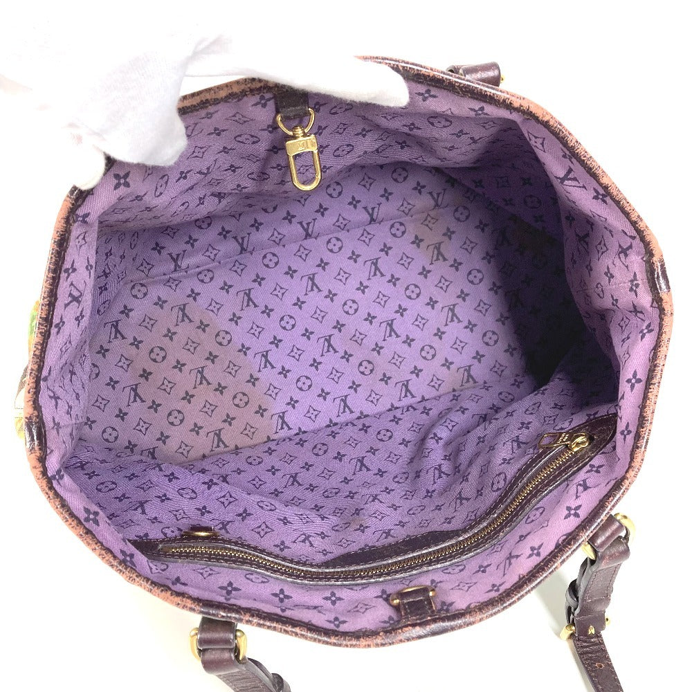LOUIS VUITTON M93771 Ior Cabas PM Shoulder Bag/Tote Bag in Leather/Canvas, Green