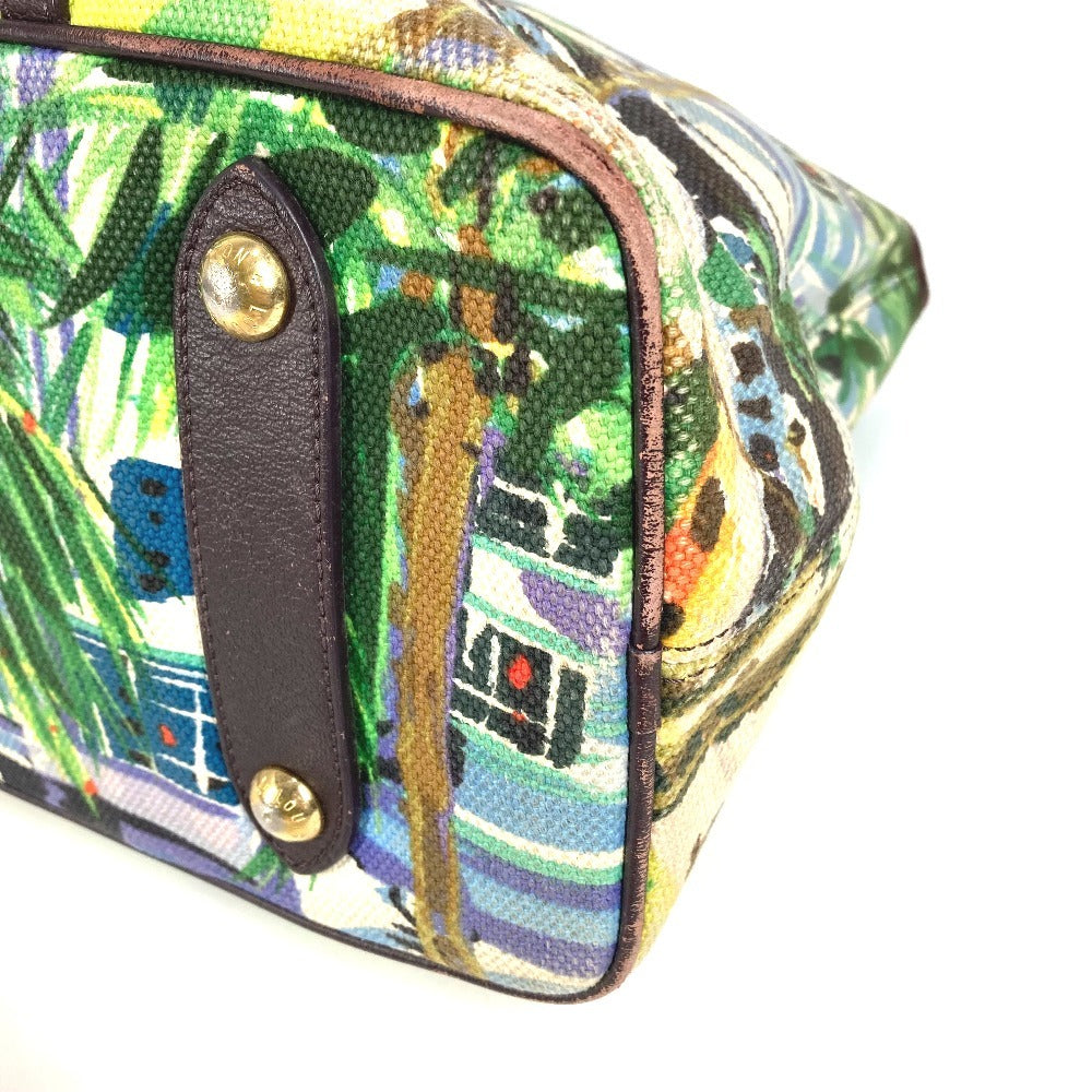 LOUIS VUITTON M93771 Ior Cabas PM Shoulder Bag/Tote Bag in Leather/Canvas, Green