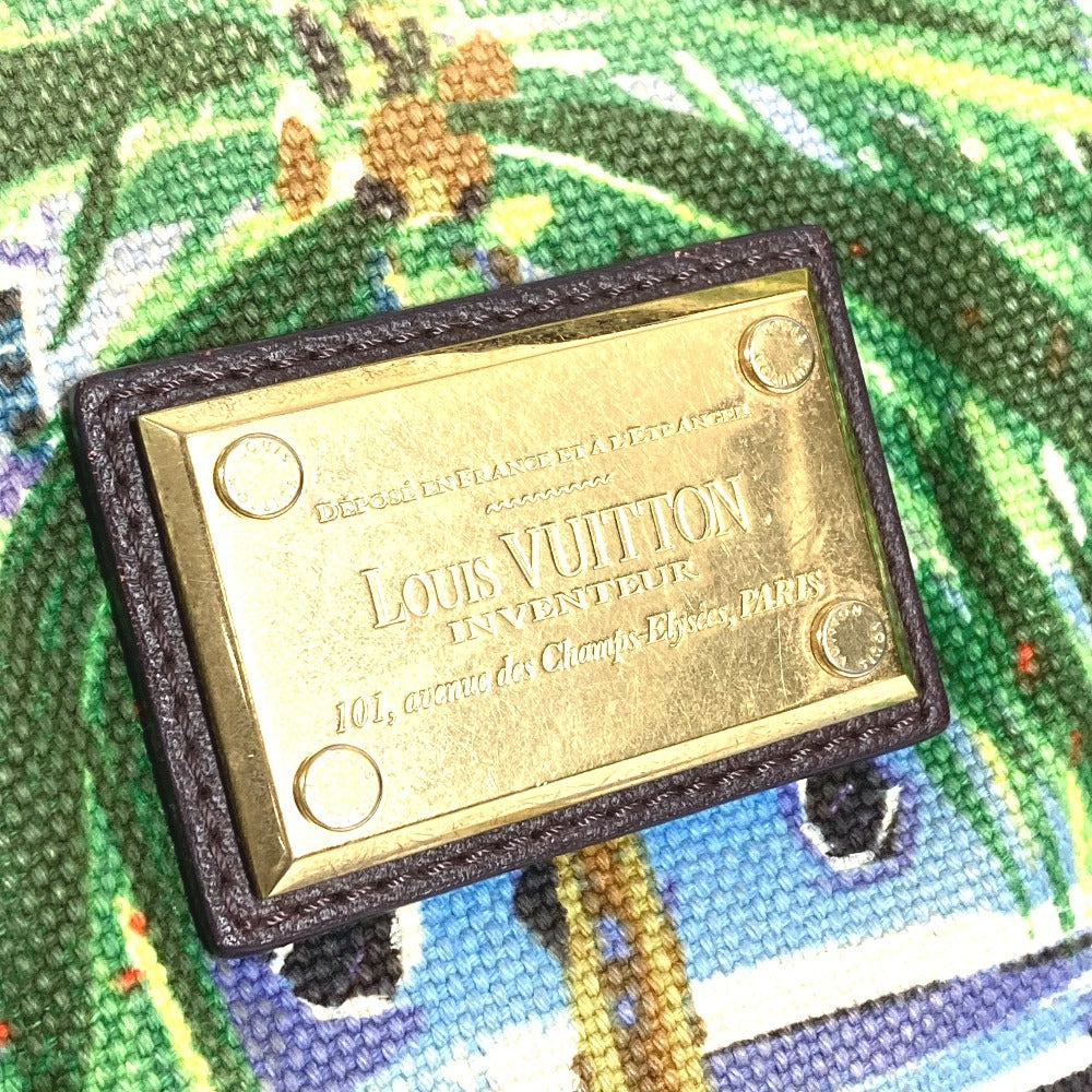 LOUIS VUITTON M93771 Ior Cabas PM Shoulder Bag/Tote Bag in Leather/Canvas, Green
