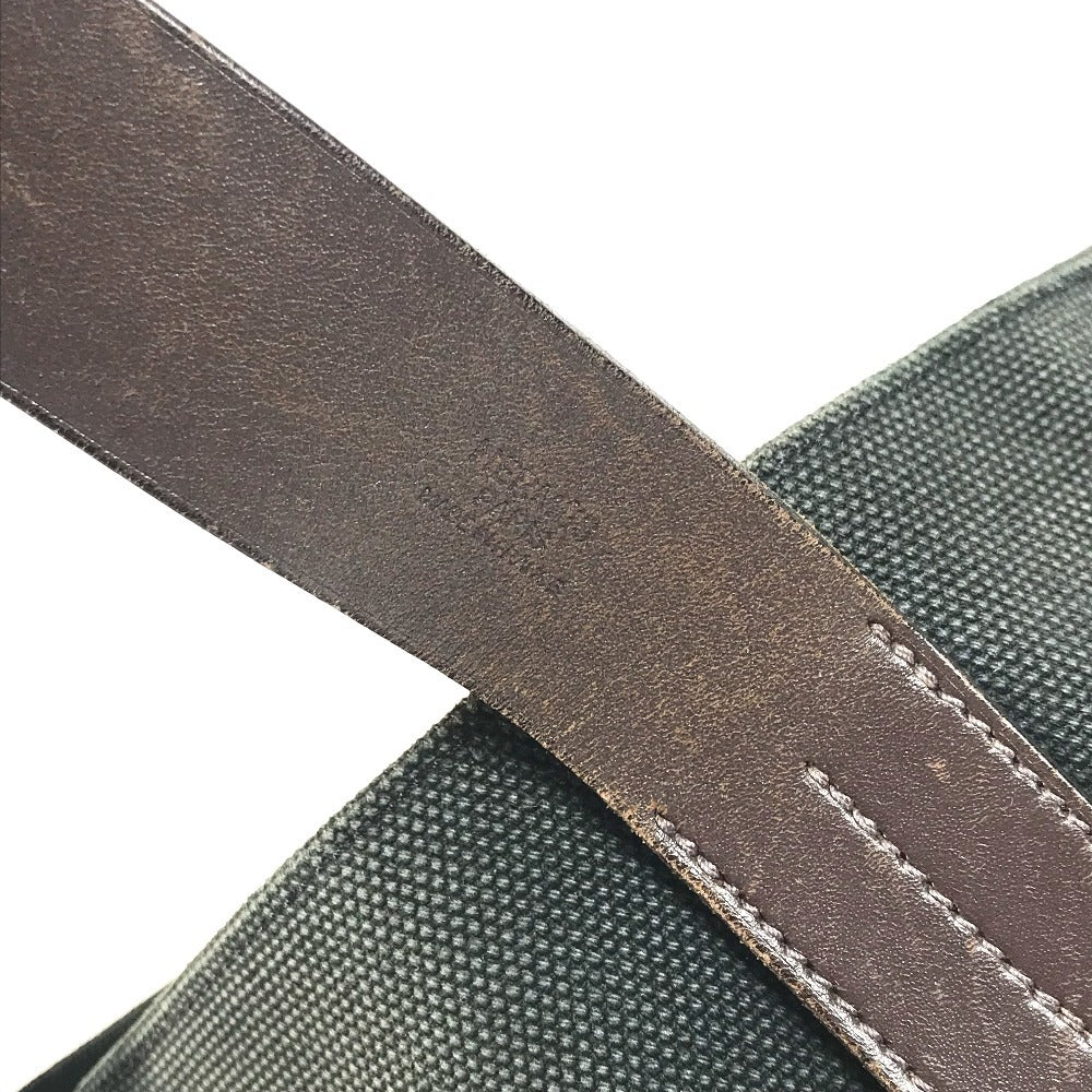 HERMES エトリヴィエール ショッピングトート カバン トートバッグ 縦型トート ショルダーバッグ キャンバス/レザー ユニセックス ブラック