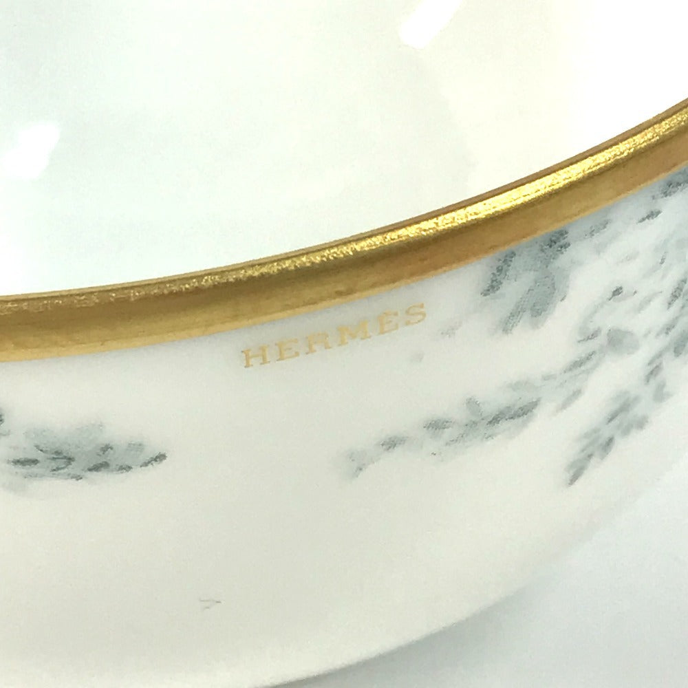 HERMES P038085P カトラリー インテリア 赤道直下のスケッチ ボウルPM ボウル PM お椀 鳥柄 バード お皿 陶器 ユニセックス マルチカラー