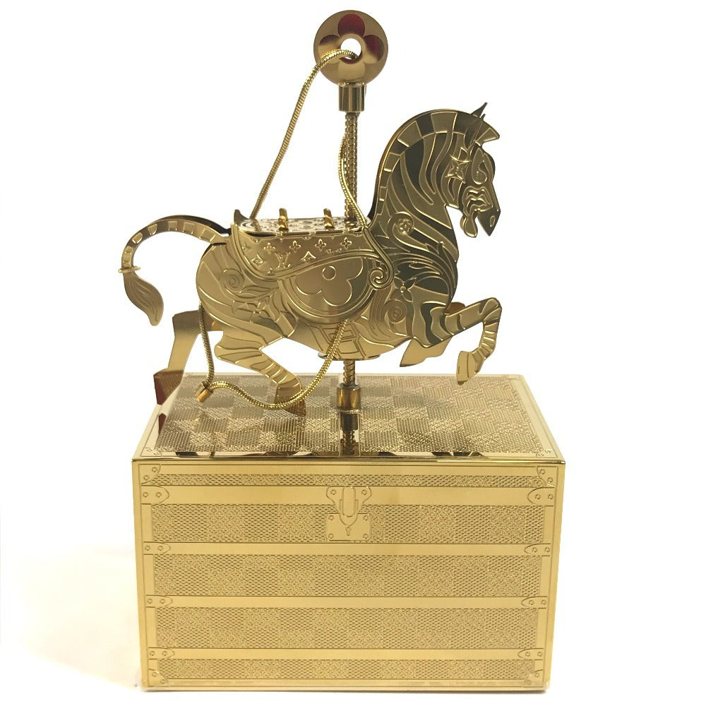 LOUIS VUITTON Unknown VIP Exclusive Novelty Not for Sale Customer Holiday Gift Animal Ornament 2024 Christmas Limited Edition Object Interior Decor Ostrich Zebra Giraffe Metal Object Unisex Silver