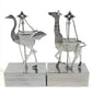 LOUIS VUITTON Unknown VIP Exclusive Novelty Not for Sale Customer Holiday Gift Animal Ornament 2024 Christmas Limited Edition Object Interior Decor Ostrich Zebra Giraffe Metal Object Unisex Silver